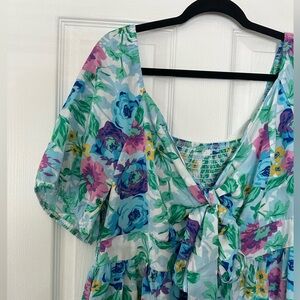 2XL Floral Dress
